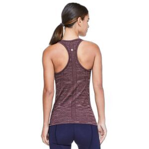Lululemon Women's Swiftly Tech Racerback Dark Adobe / White Tank Top 4